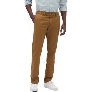 Men's Essential Slim Fit Khaki Chino Pants